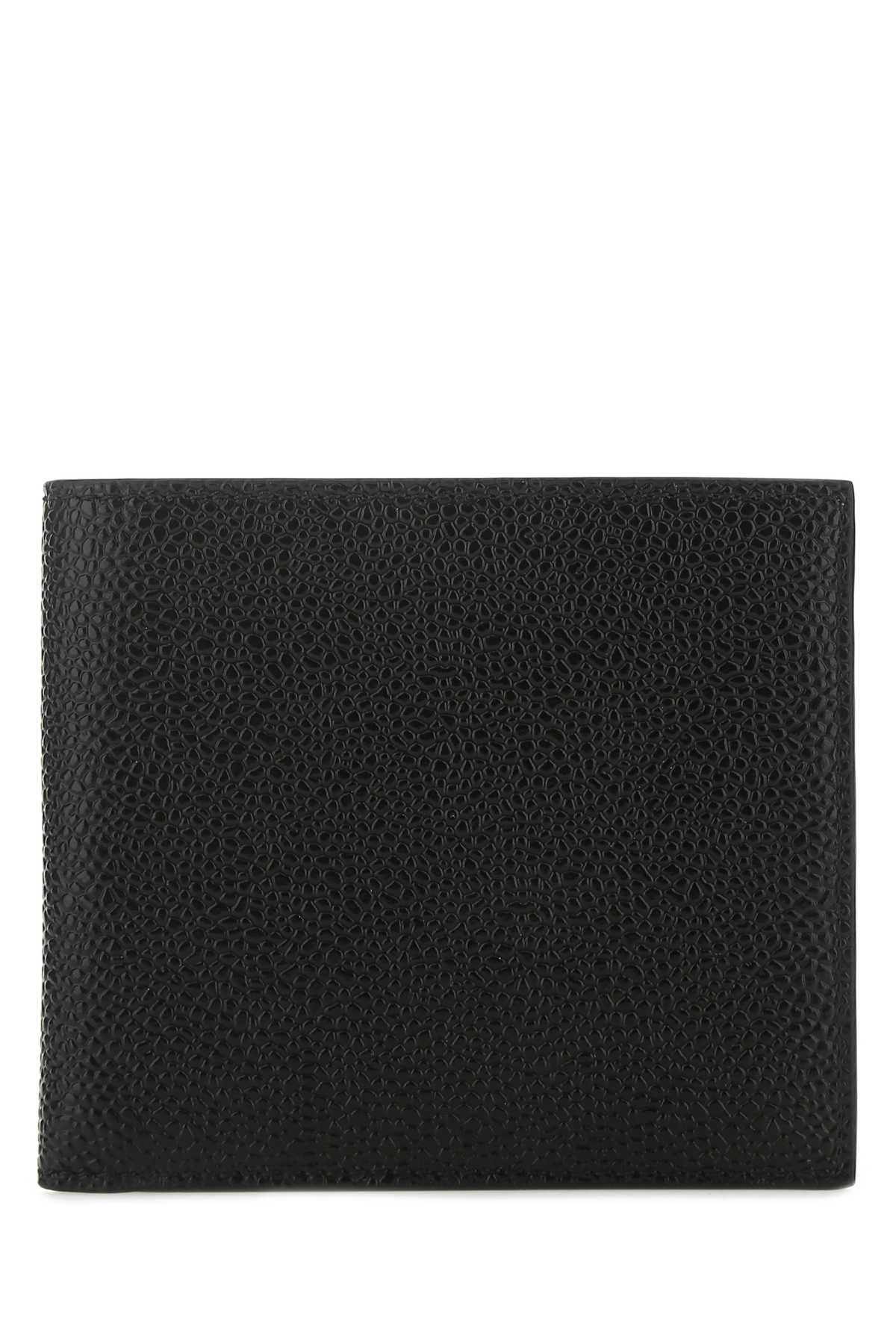 THOM BROWNE Mini Black Leather Wallet