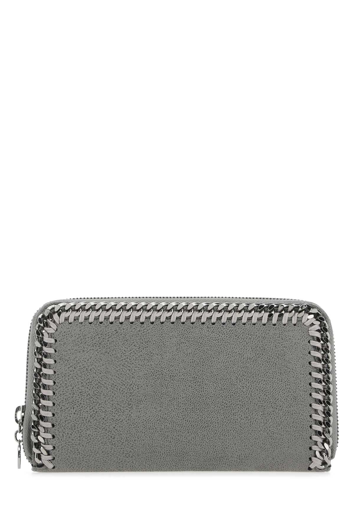 STELLA McCARTNEY Mini Grey Shaggy Wallet