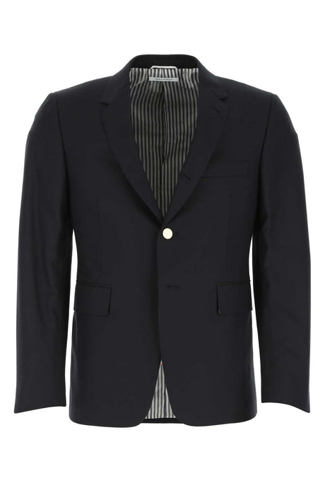 THOM BROWNE Midnight Blue Twill Blazer