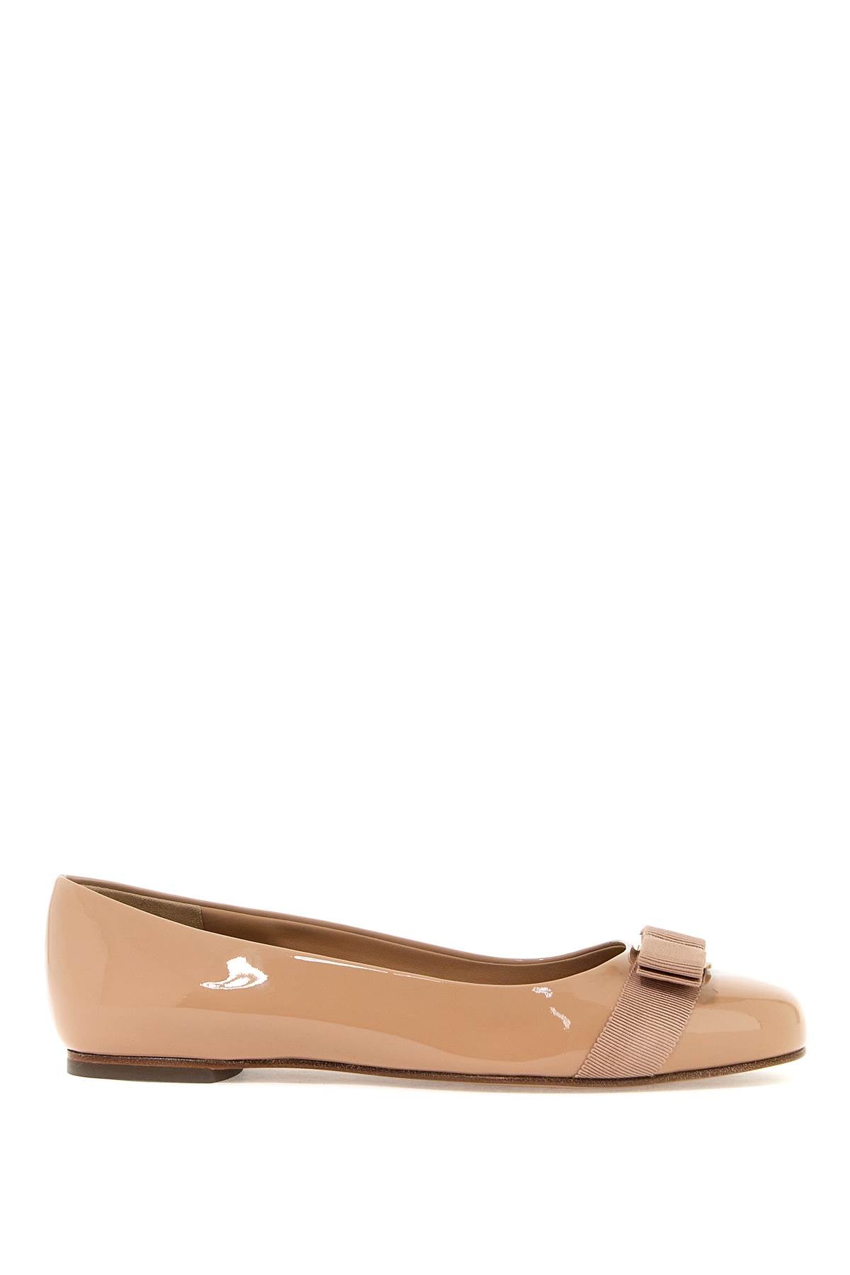 FERRAGAMO Classic Patent Leather Ballet Flats