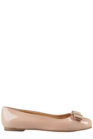 FERRAGAMO Classic Patent Leather Ballet Flats