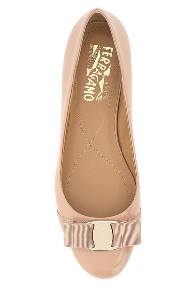 FERRAGAMO Classic Patent Leather Ballet Flats