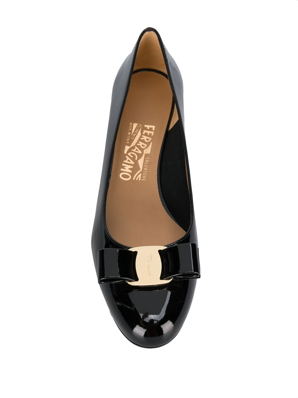 FERRAGAMO Elegant Blue Leather Pumps for Women