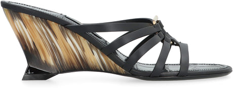 FERRAGAMO Elegant Leather Slide Sandals