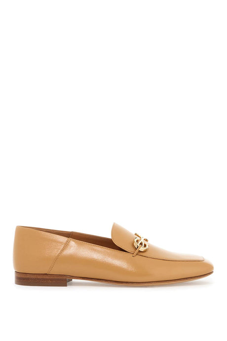 FERRAGAMO Nappa Leather Gancini Hook Loafers for Women