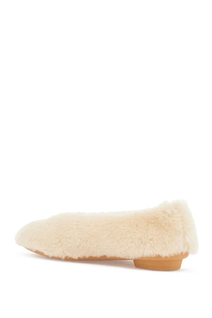 FERRAGAMO Shearling Ballet Flats for Women