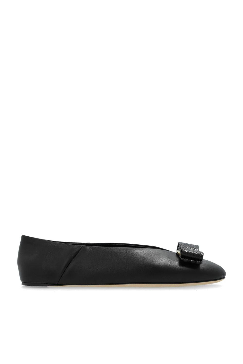 FERRAGAMO Elegant Leather Ballerina Flats