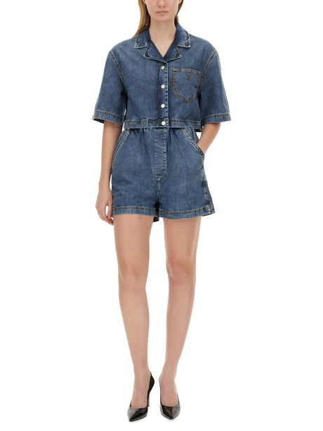 MOSCHINO JEANS Cropped Cotton Shirt for Women