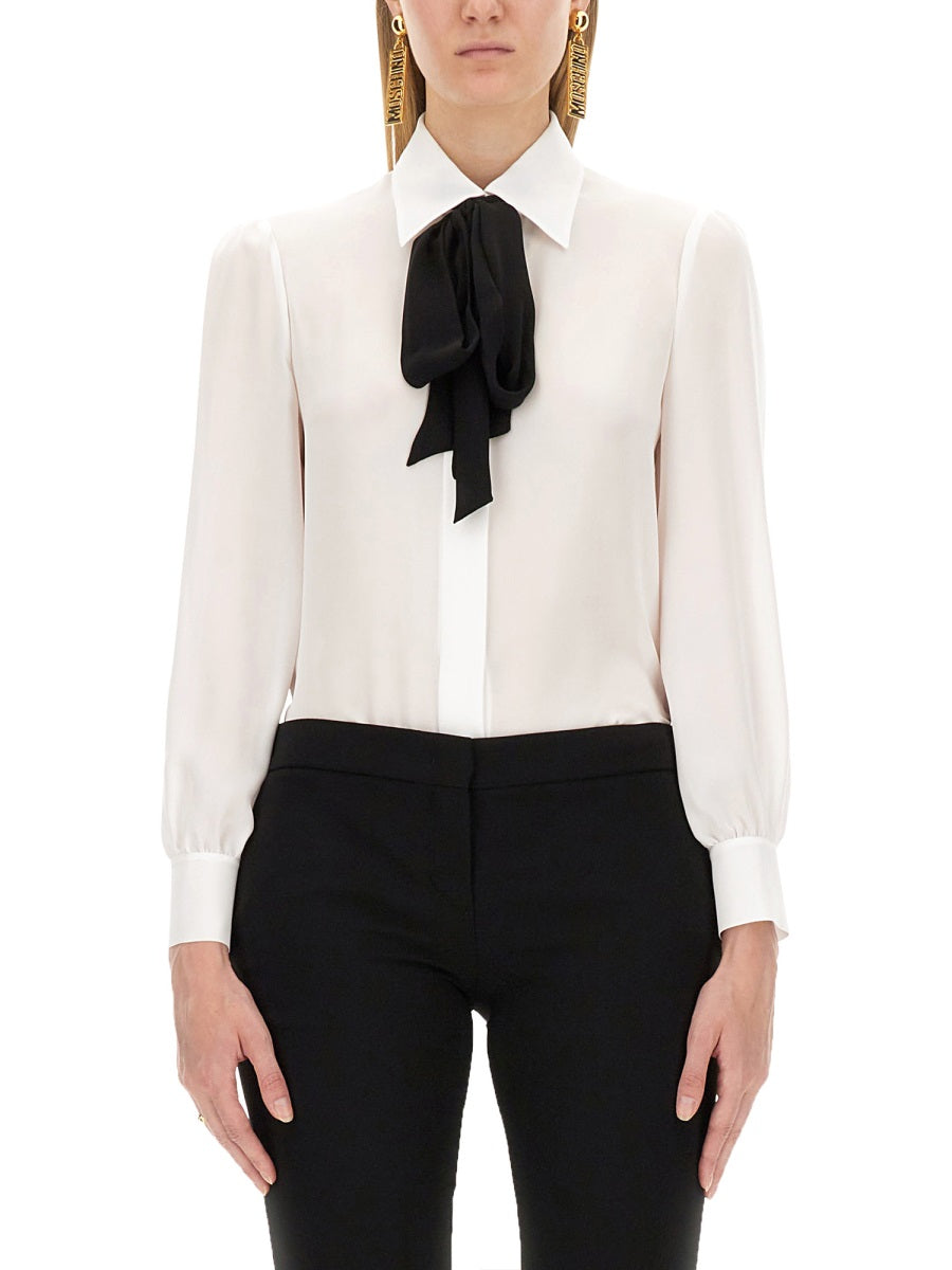 MOSCHINO COUTURE Elegant Silk Shirt (Size 40 IT)