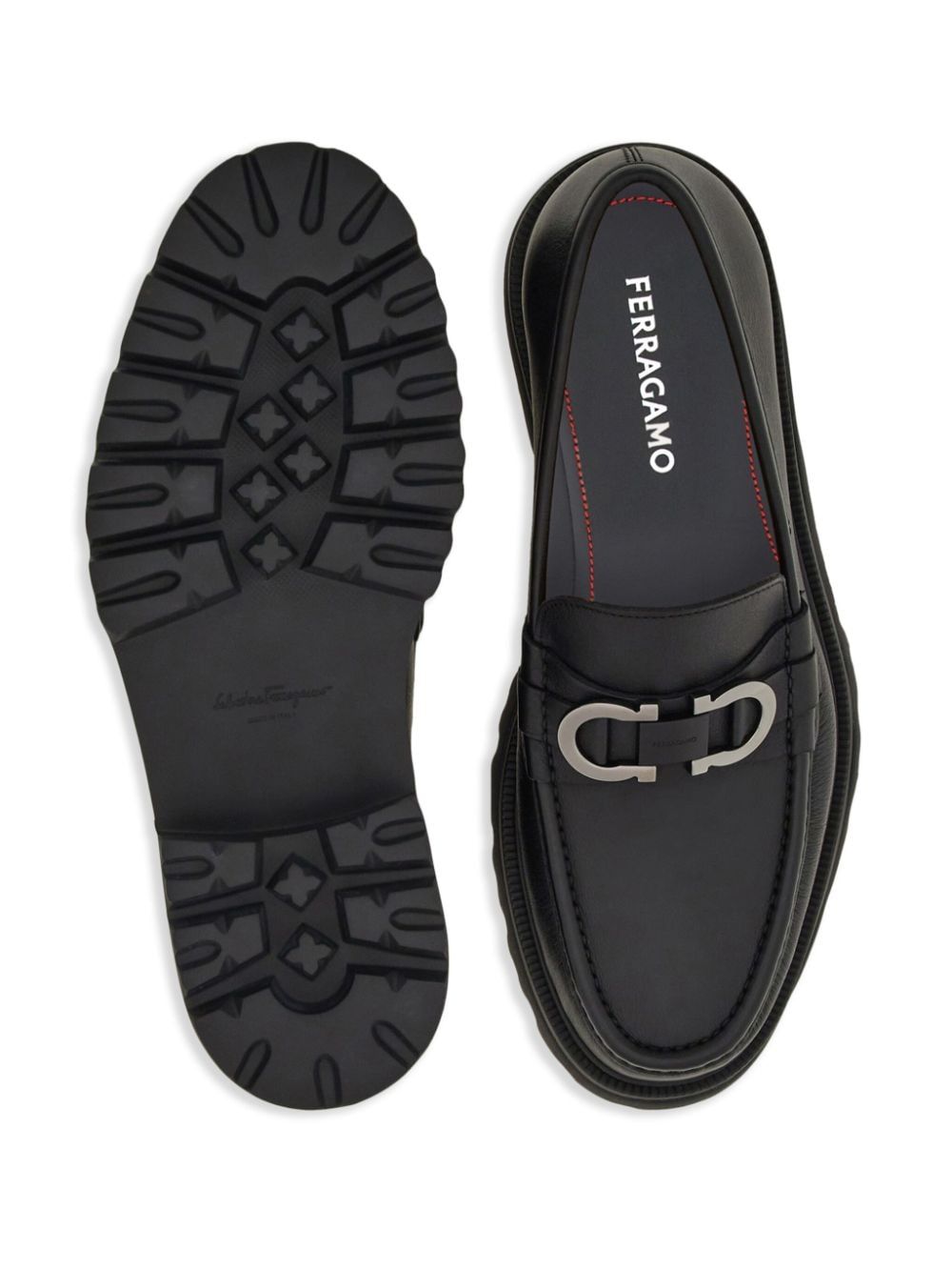 FERRAGAMO Luxury Leather Gancini Moccasins