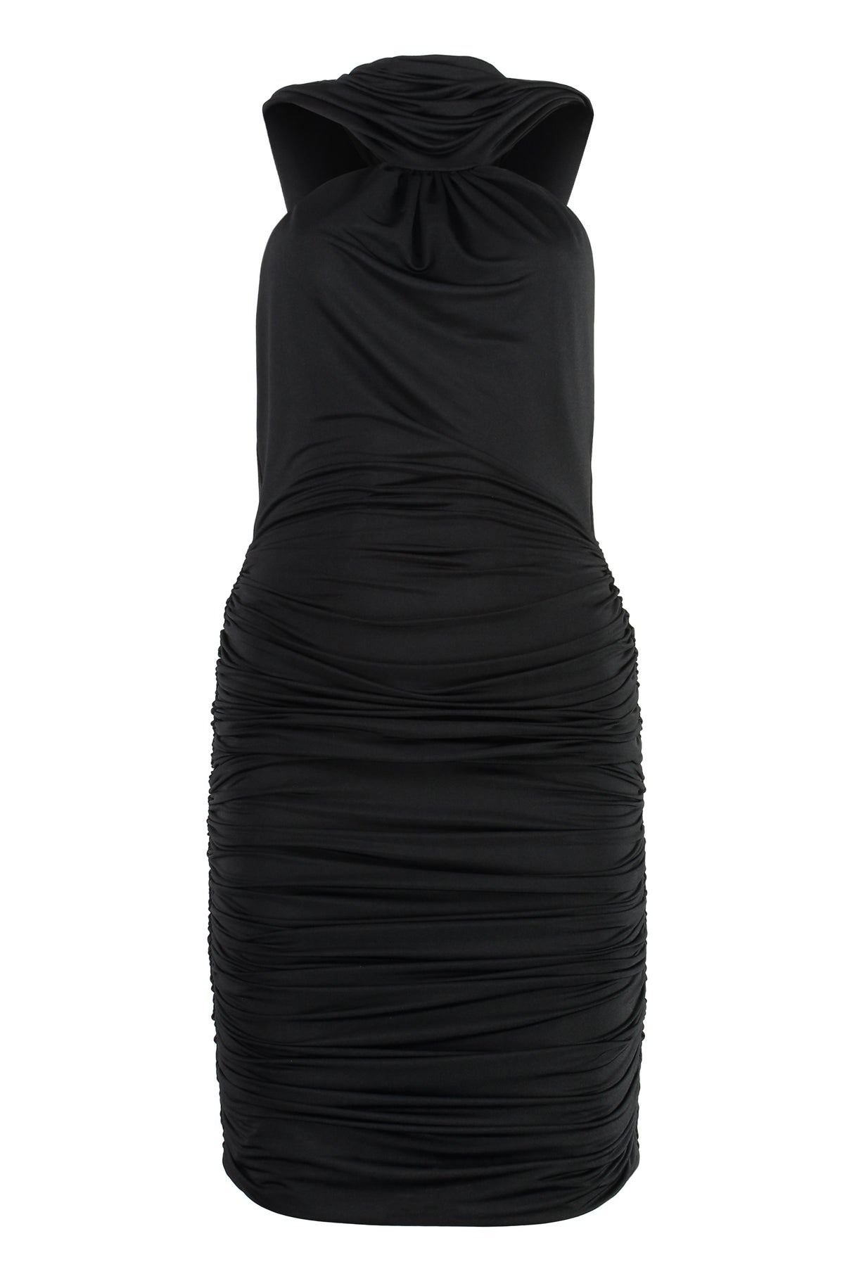 GIUSEPPE DI MORABITO Hooded Draped Mini Dress