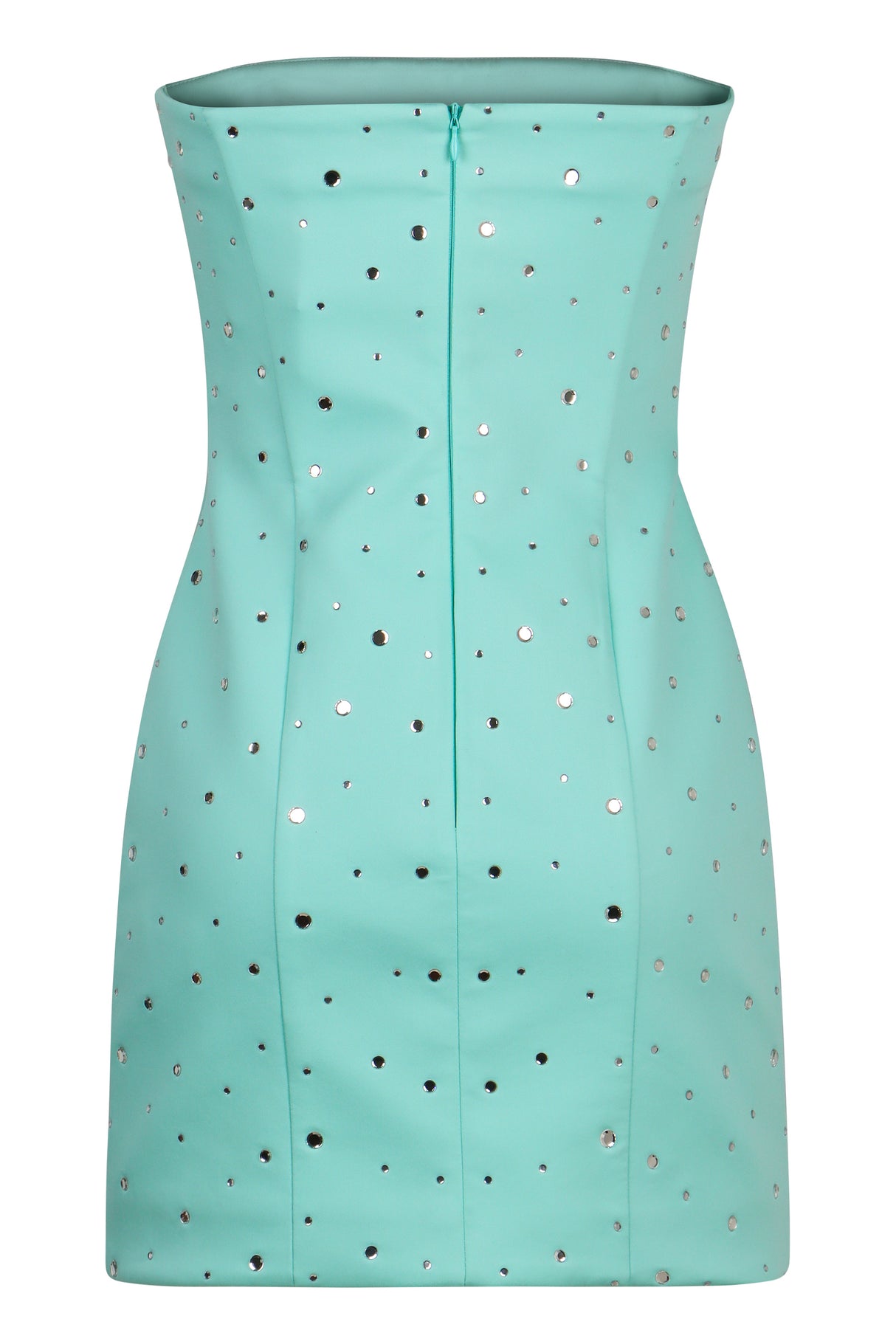 GIUSEPPE DI MORABITO Green Rhinestone Mini Dress for Women