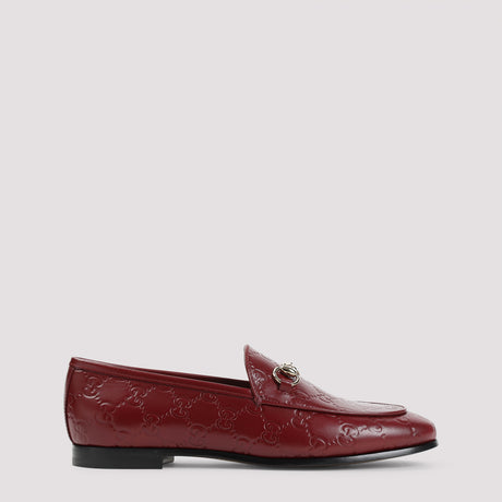 GUCCI Elegant Leather GG Jordaan Loafer