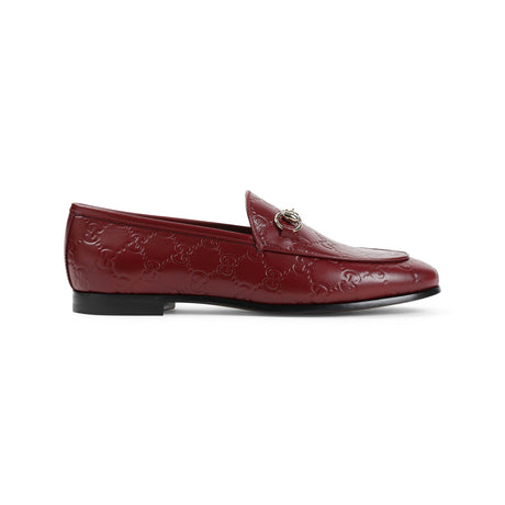 GUCCI Elegant Leather GG Jordaan Loafer