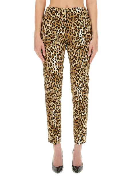 MOSCHINO COUTURE Animal Print Trendy Pants - Size 42