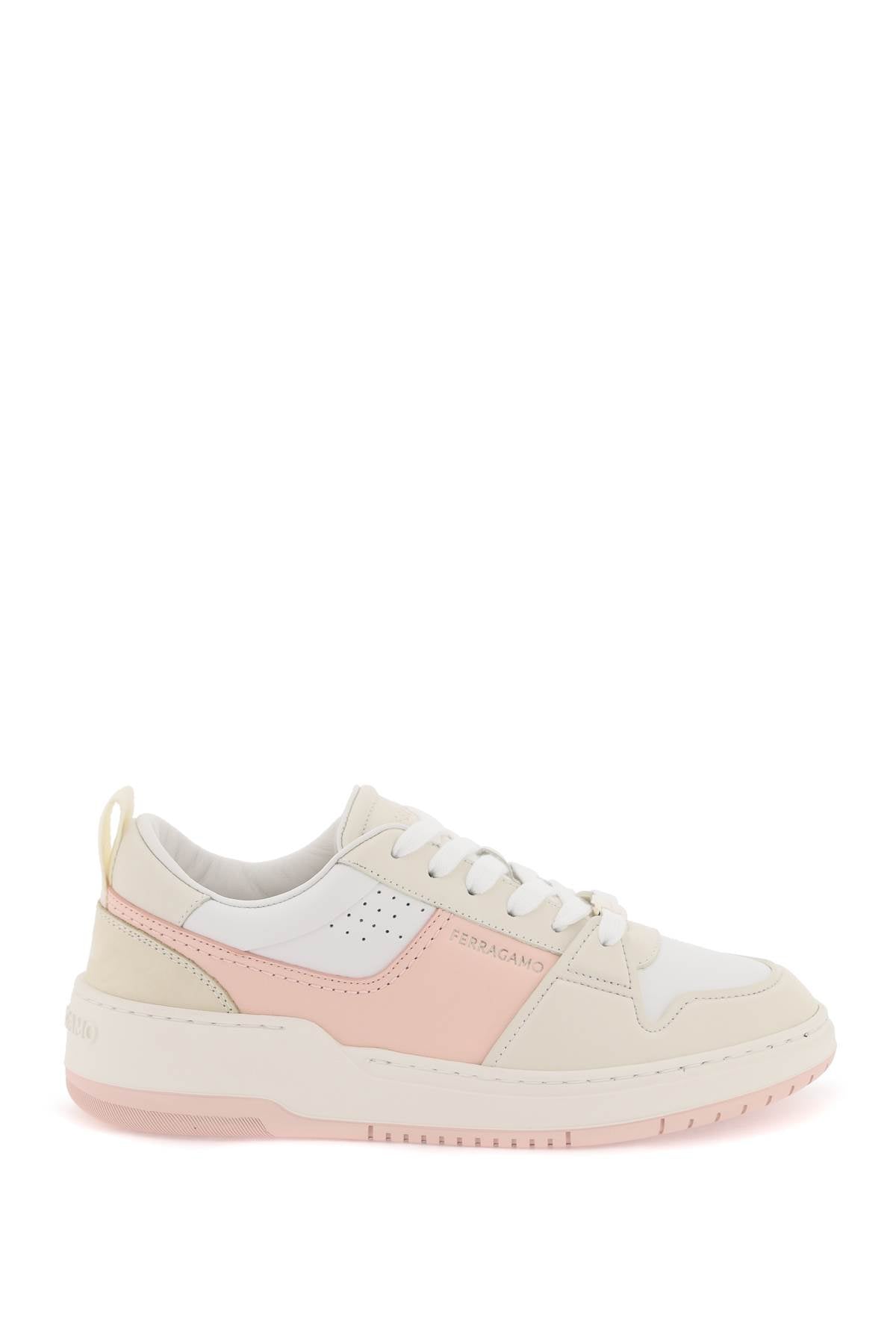 FERRAGAMO Multicolored Smooth Leather Sneaker for Women