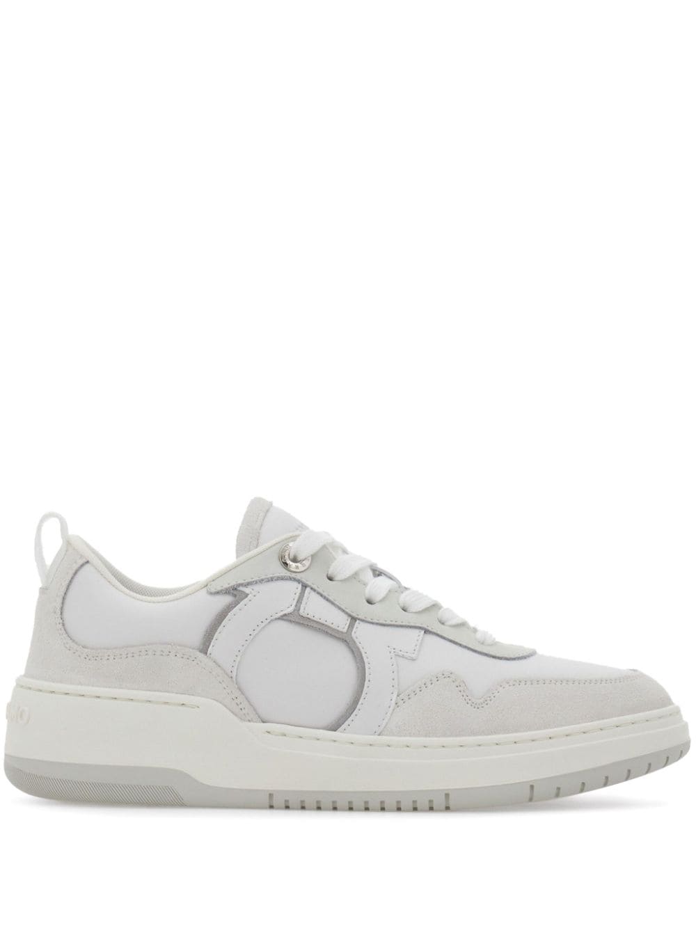 FERRAGAMO Chic Leather Gancini Hook Sneakers for Women