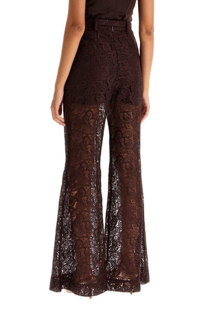 ZIMMERMANN High-Waisted Flared Lace Pants for Women - Size 0