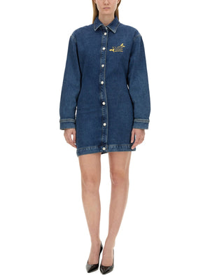 MOSCHINO JEANS Denim Mini Dress for Women - Size M