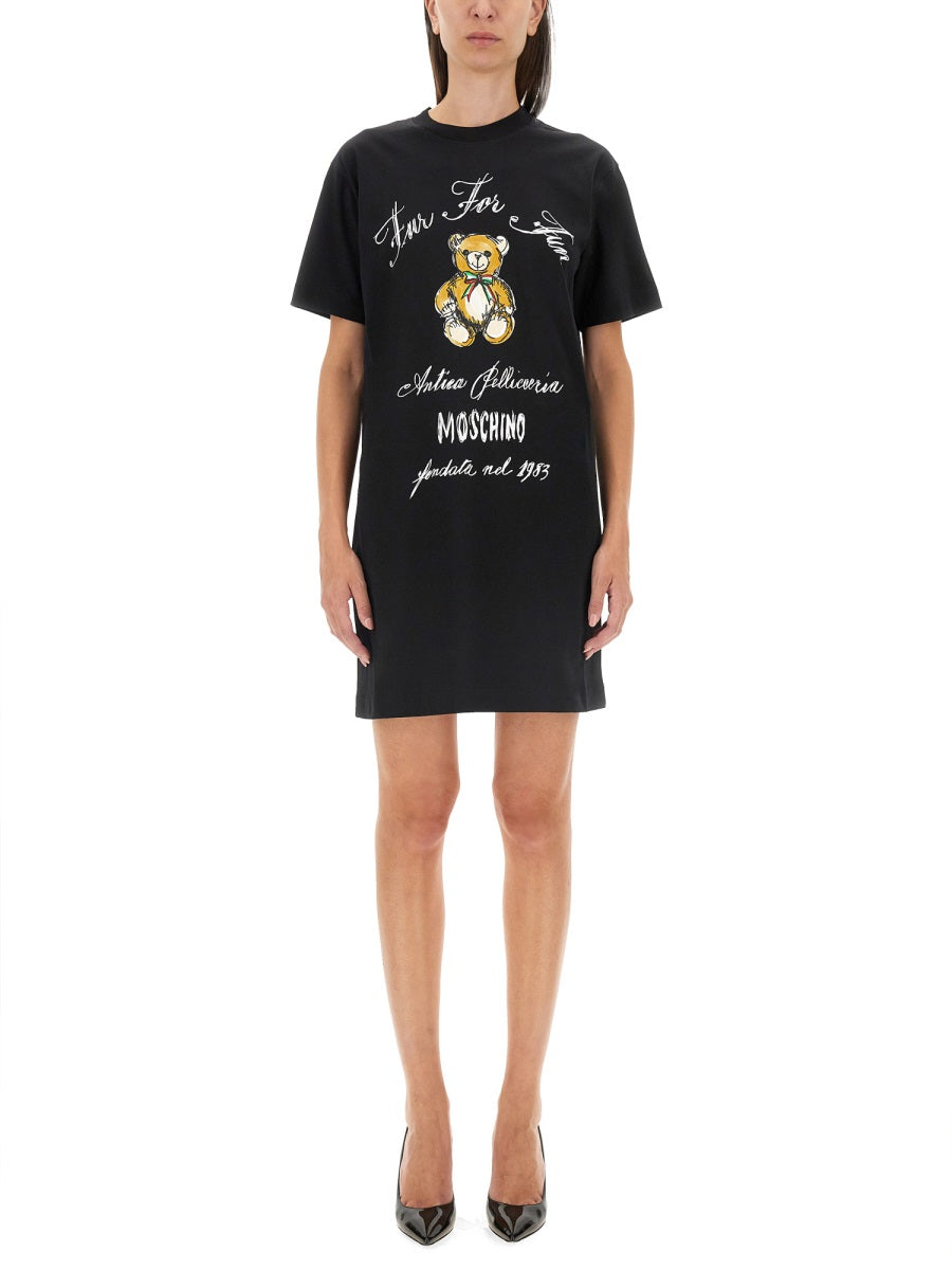 MOSCHINO COUTURE Signature Logo Dress - Regular Fit Size 38 IT