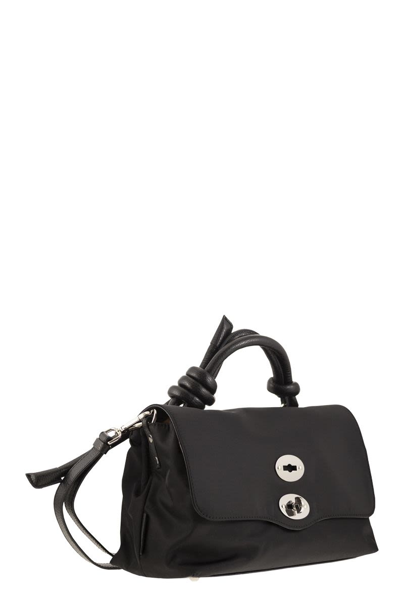 ZANELLATO Sleek Black Shoulder Handbag for Women - Versatile and Sustainable Design