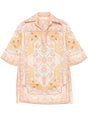 ZIMMERMANN Printed Linen Tunic with Side Pockets