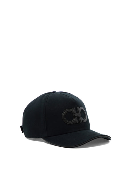 FERRAGAMO Classic Black Cotton Hat for Men