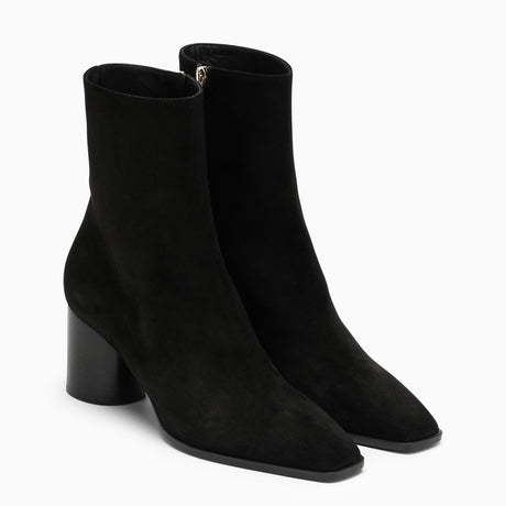 FERRAGAMO Classic Black Leather Ankle Boot for Women