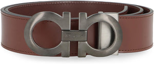 Ferragamo Reversible Leather Belt - 3.5 cm Width