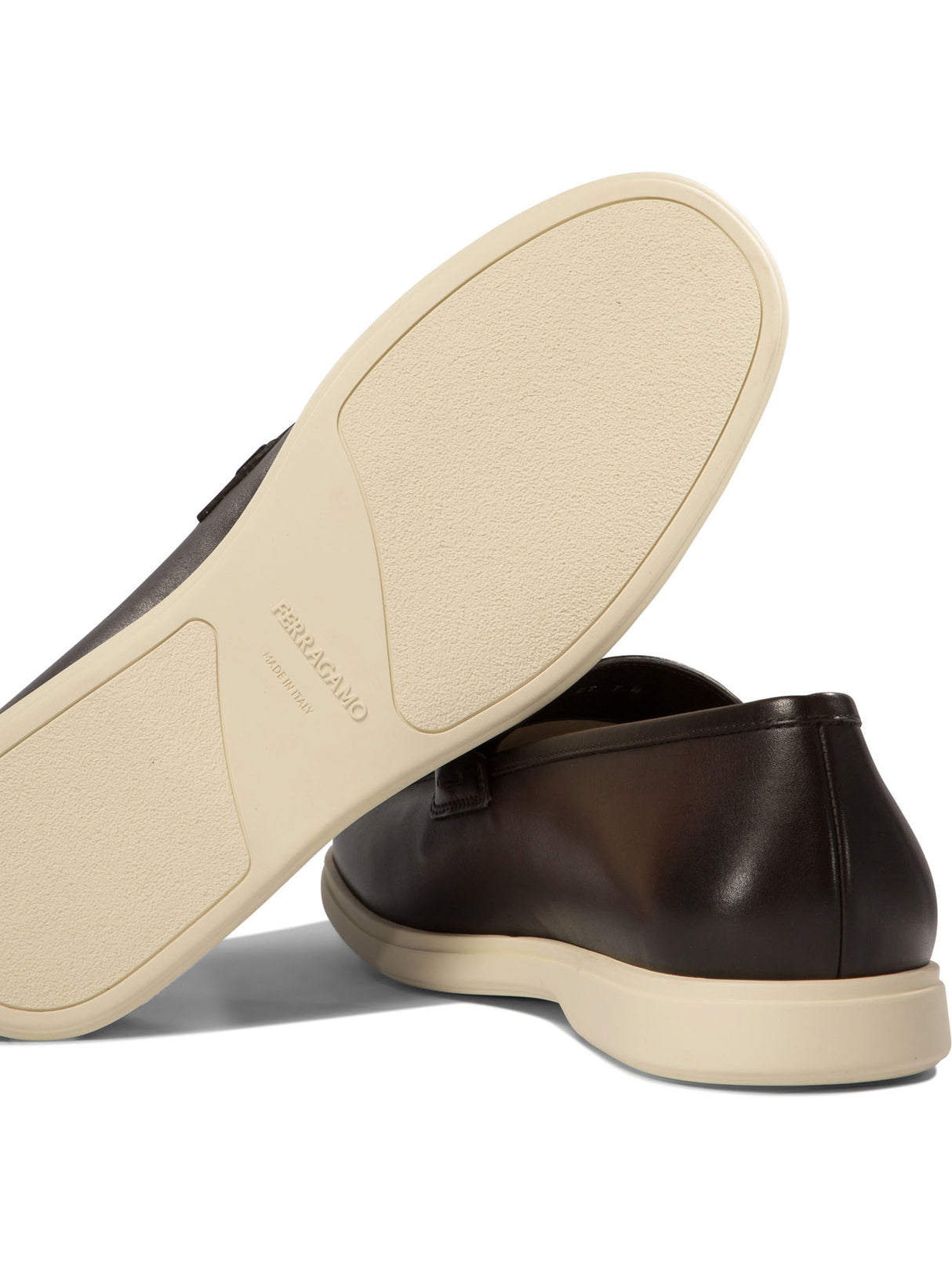 FERRAGAMO Cosimo Contemporary Loafers with Titanium Accents