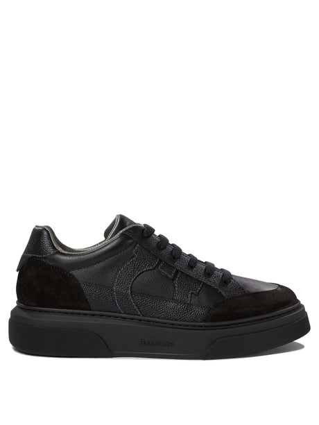 Ferragamo Men's Leather Slip-On Sneakers - SS25 Collection