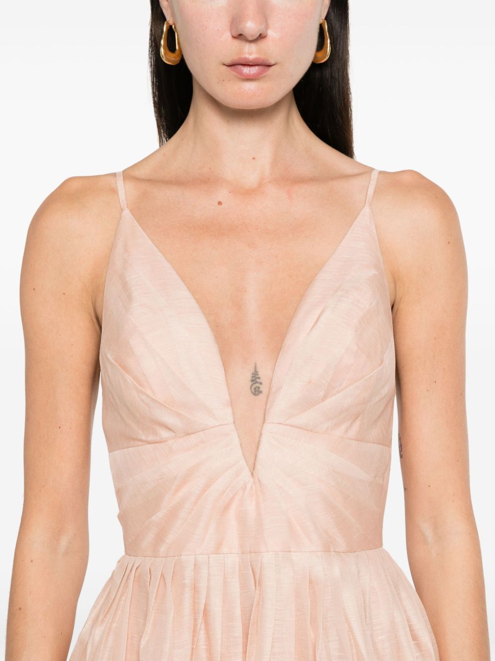 ZIMMERMANN Luxe Floral Straps Mini Dress