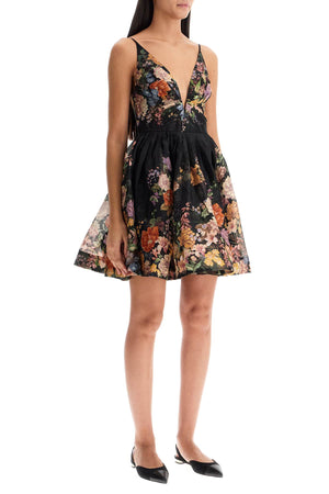 ZIMMERMANN Mini Floral A-Line Dress