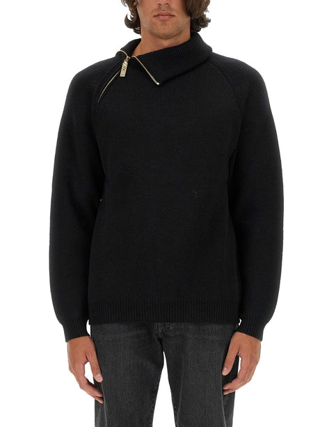 MOSCHINO COUTURE Regular Fit Wool Pullover - Size L