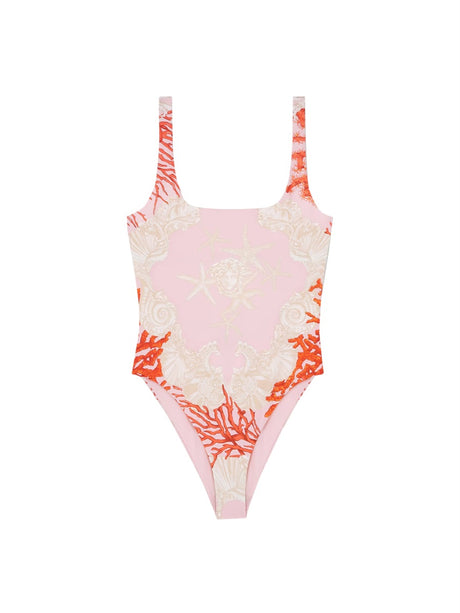 VERSACE Baroque Print One-Piece Swimsuit for Women