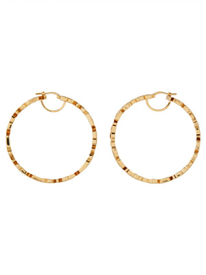 VERSACE Elegant Logo Hoop Earrings