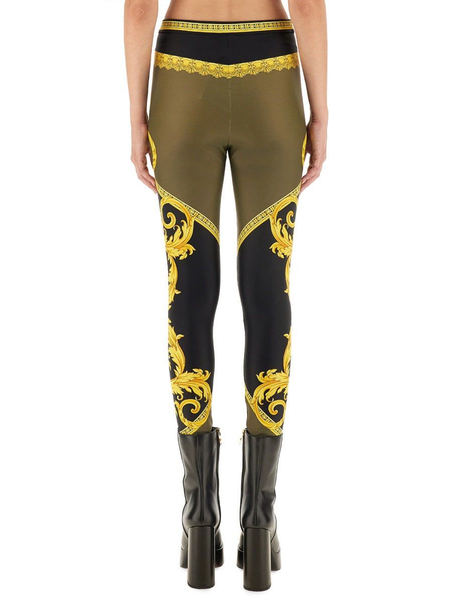 VERSACE Slim Fit Leggings Size 40 - Coupe des Dieux