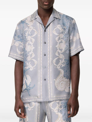 VERSACE Holiday Print Casual Shirt