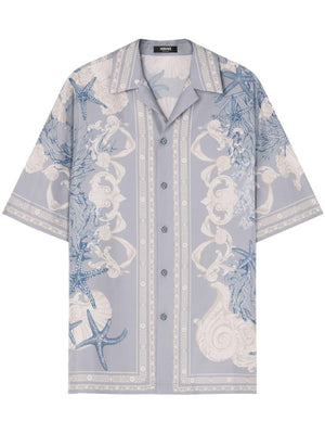 VERSACE Holiday Print Casual Shirt