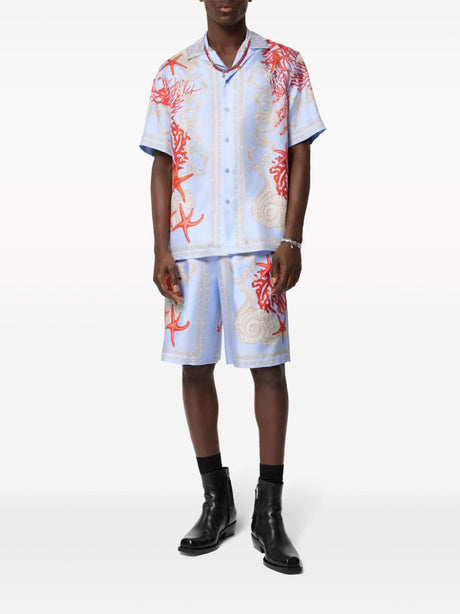 VERSACE Holiday Print Casual Shirt