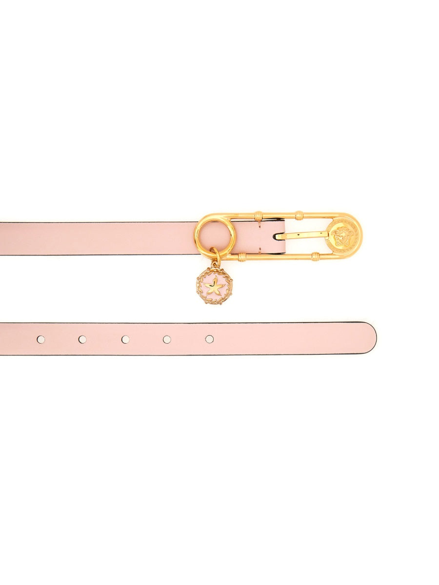 VERSACE Elegant Safety Pin Belt for Women