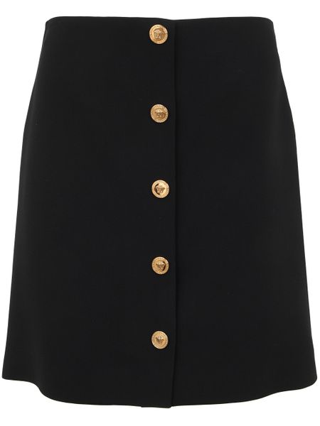 VERSACE Chic Buttoned Mini Skirt