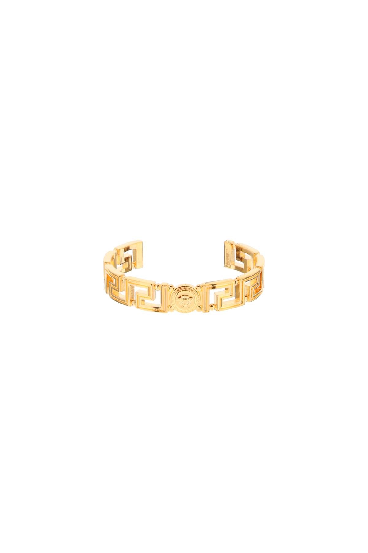 VERSACE Greek-inspired Gold Bracelet with Medusa Center