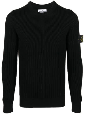 STONE ISLAND Men's Compass Patch Wool Jumper