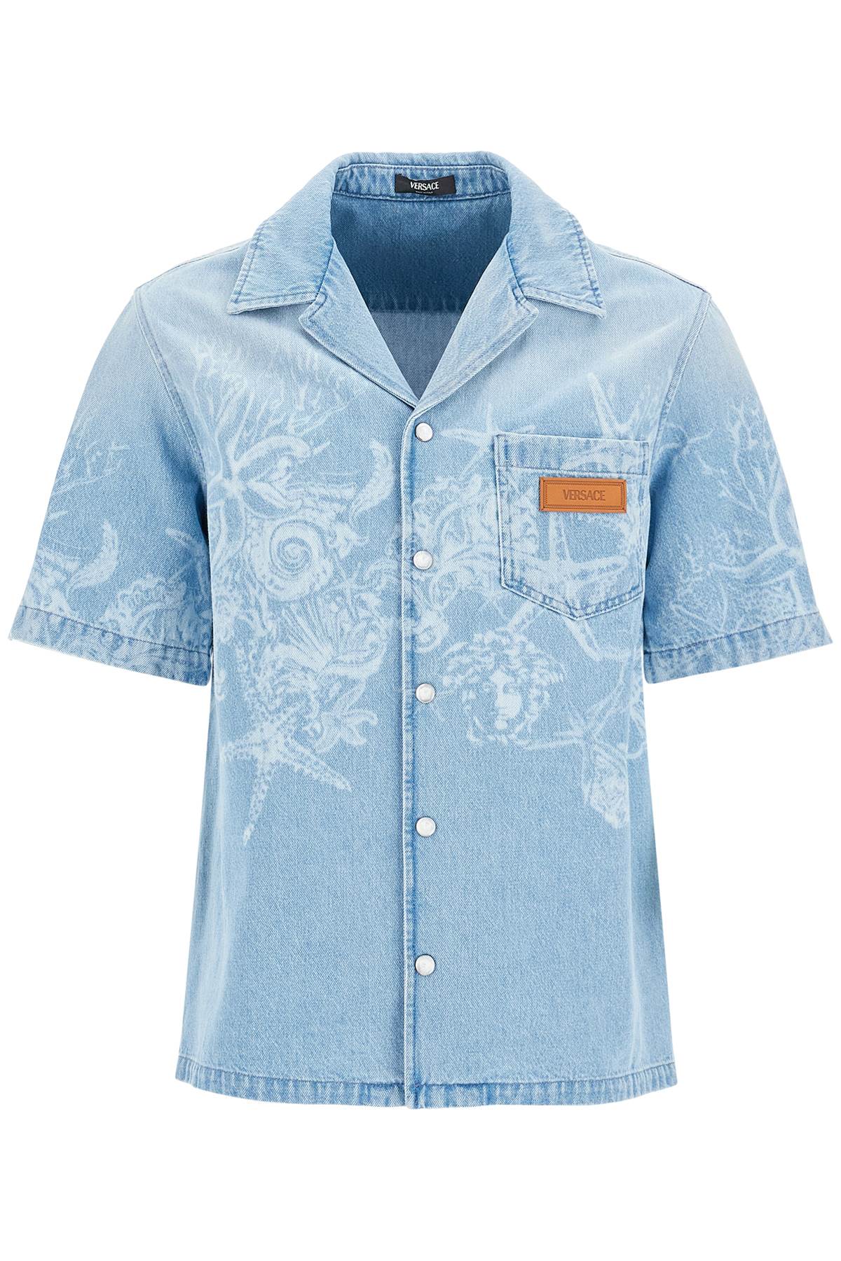 VERSACE Baroque Sea Denim Shirt - IT 48