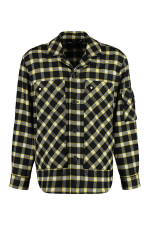 VERSACE Luxury Wool Blend Overshirt for Men - Black