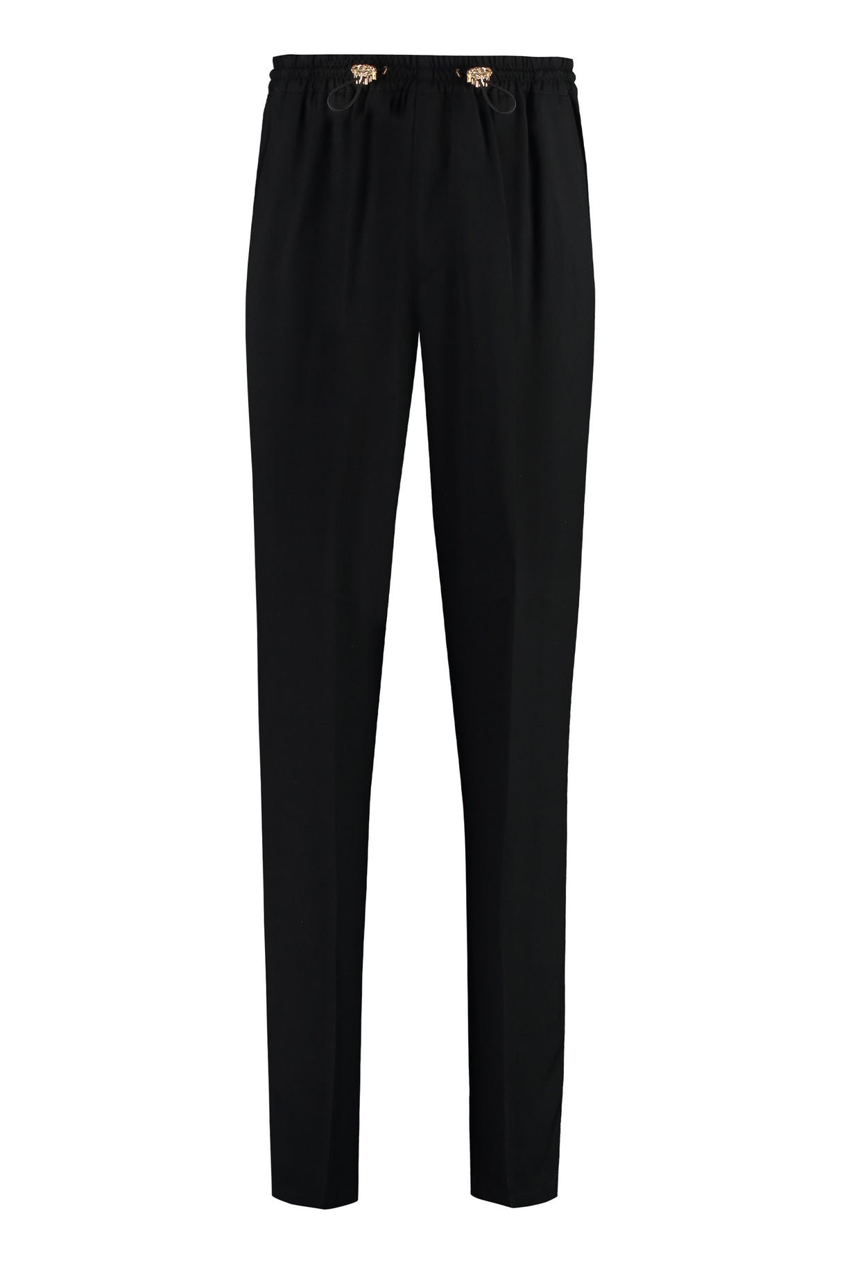 VERSACE Black Drawstring Trousers for Men - FW23 Collection