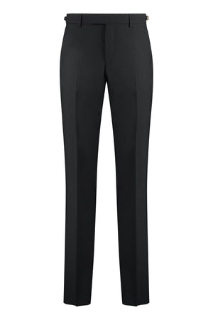 VERSACE Black Wool Trousers for Men - FW23 Collection