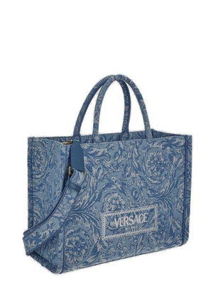 VERSACE Mini Baroque Tote Handbag