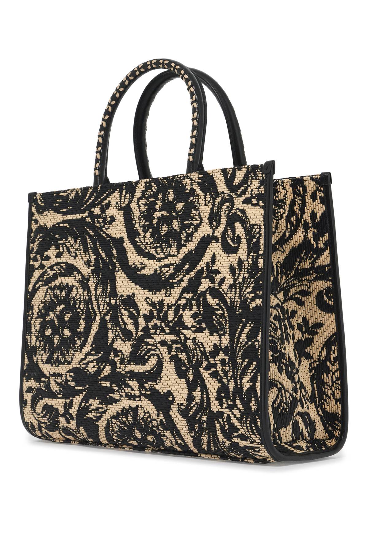 VERSACE Medium Athena Baroque Pattern Tote Handbag